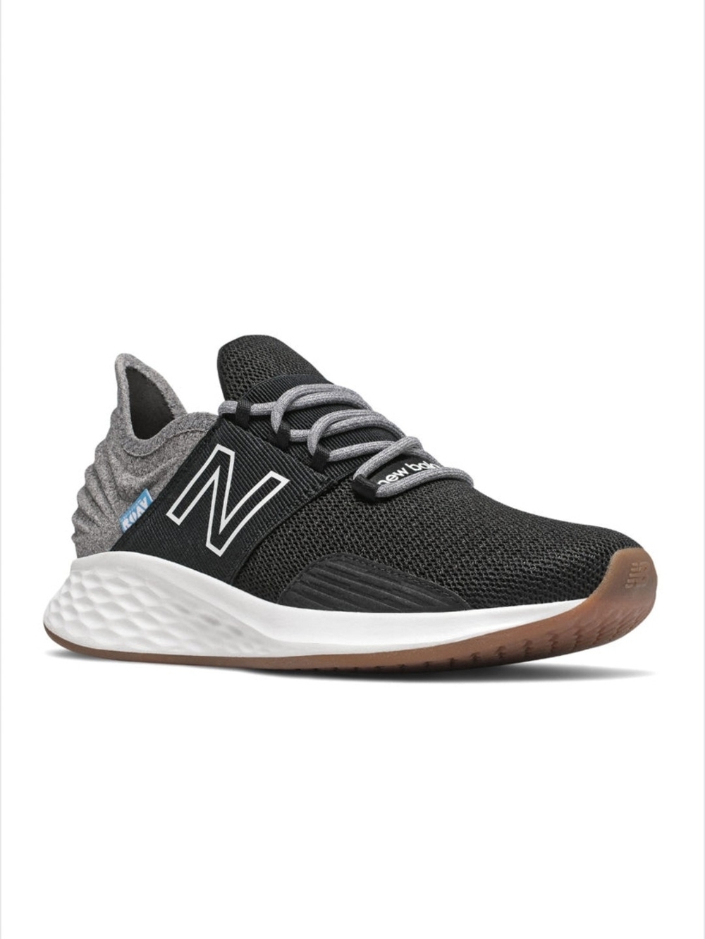 New Balance Women's Black & Gray Knit Slip-On Athletic Sneaker